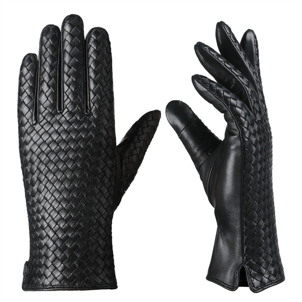 European standard qualified aniline sheepskin gloves hand sewn and woven NAN201