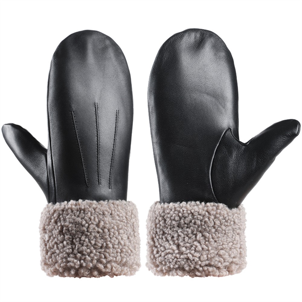 Skiing hand wrapped sheepskingloves, soft, cold resistant, European orders NS284