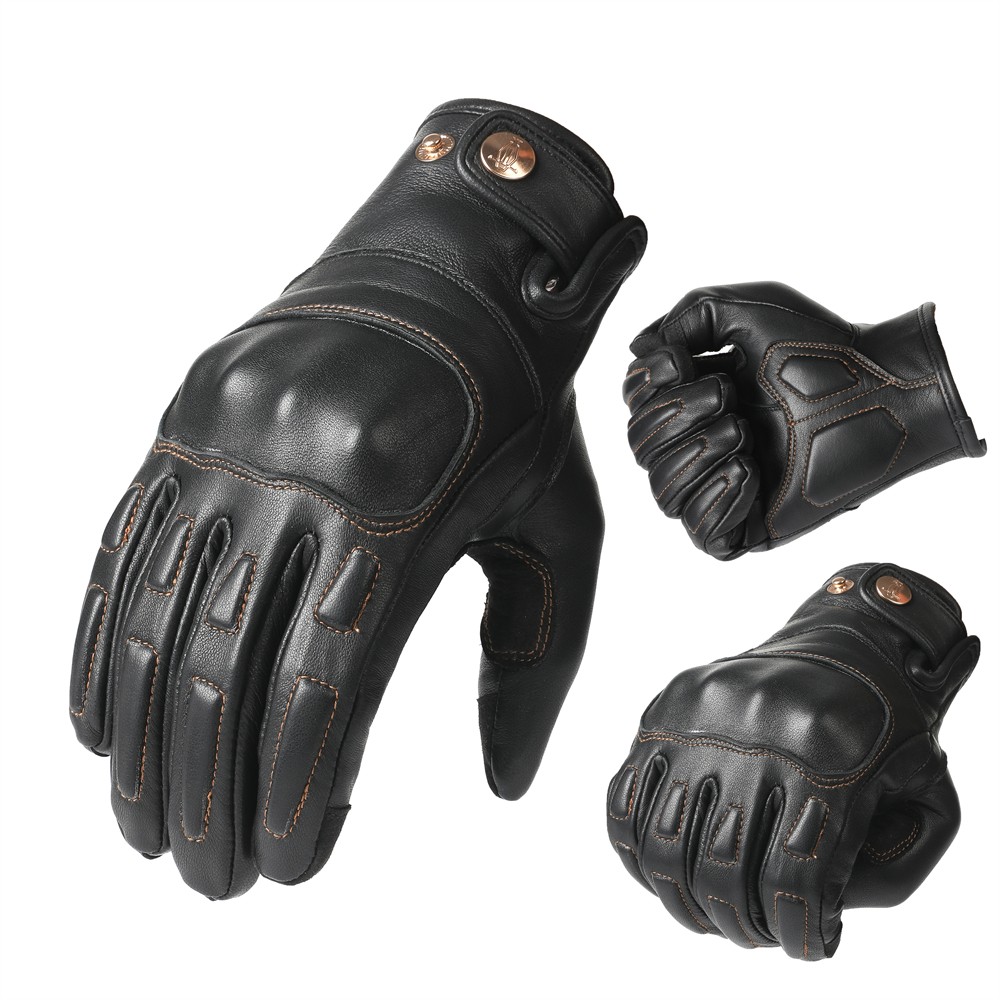 Motorcycle gloves, anti fall protection, soft goat leather gloves NAN206