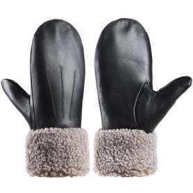 Skiing hand wrapped sheepskingloves, soft, cold resistant, European orders NS284