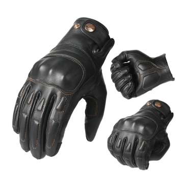 Motorcycle gloves, anti fall protection, soft goat leather gloves NAN206