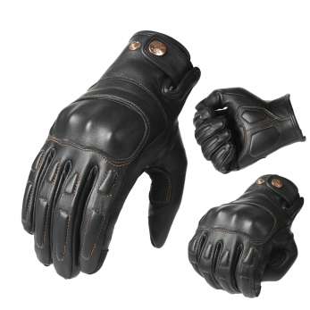 Harley motorcycle racing protective gloves made of sheepskin and cowhide NAN206