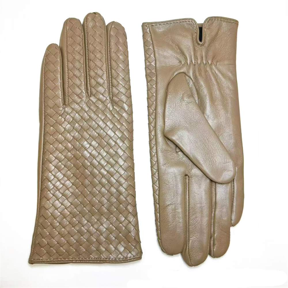Hand woven imported Ethiopian sheepskin gloves in multiple colors NS304