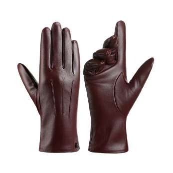 NS278 sheepskin gloves with 100% wool lining and touch screen for mobile phones