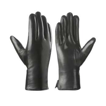 Hand sewn Nappa leather gloves with thickened and extra thick wool lining, NS303