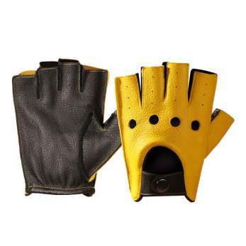 Sports Bicycle Half Finger Bare Gloves Deer Skin Fashion Multi Color BANP19