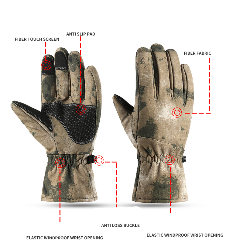 Outdoor anti slip skiing tactical equipment gloves NANB61