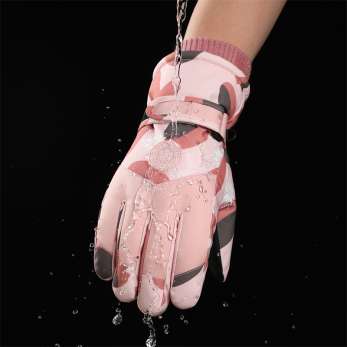 Thickened 3M inner anti slip and waterproof ski gloves for women NANB28