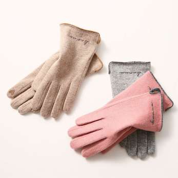 Wool material fashionable warm gloves sensitive mobile phone touch screen YM72