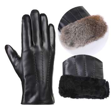 Thick and extra warm lamb wool lining, Ethiopian lambskin gloves NAN186