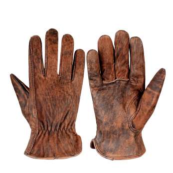 Motorcycle Racing Retro Leather Gloves NAN239