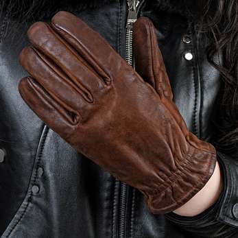 Anti fall protection motorcycle racing Harley retro dyed cowhide gloves NAN240