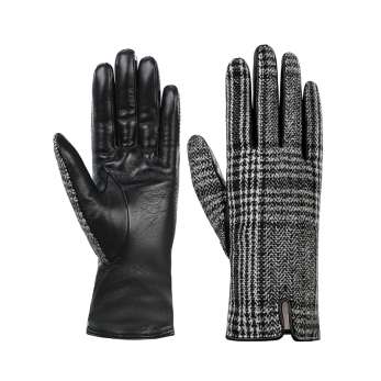Luxury texture high-end customized genuine sheepskin light luxury gloves NS318