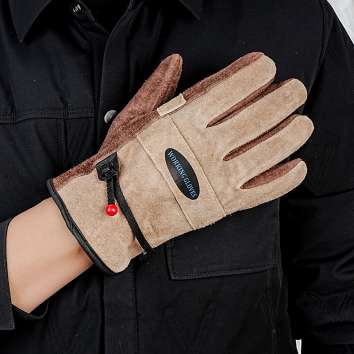 Garden fire protection, stab and cut resistant leather gloves NAN236