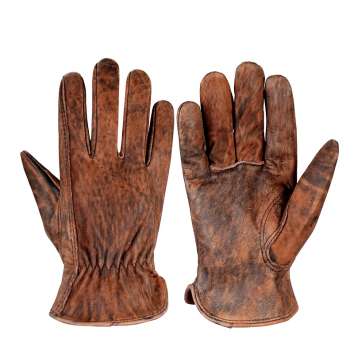 Motorcycle Racing Retro Leather Gloves NAN239