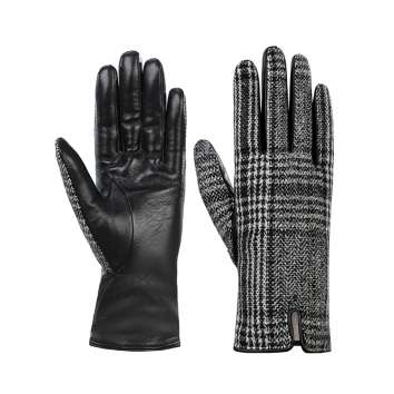 Luxury texture high-end customized genuine sheepskin light luxury gloves NS318